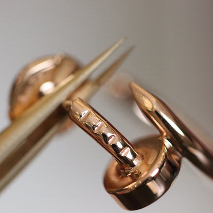 PENDIENTES [LUXE]JUSTE ORO ROSA