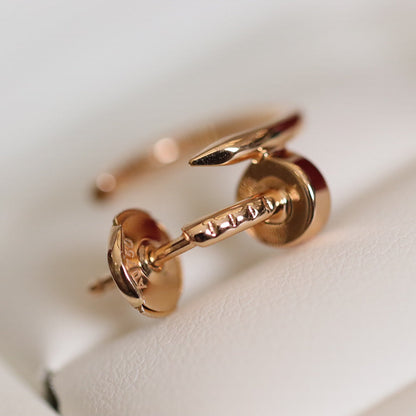 PENDIENTES [LUXE]JUSTE ORO ROSA