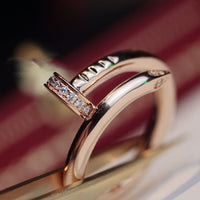 [LUXE]JUSTE ANILLO 2,65 MM ORO ROSA DIAMANTE