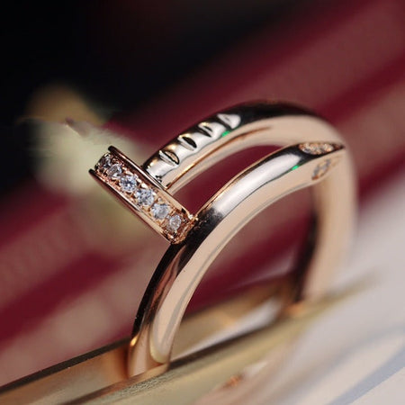 [LUXE]JUSTE ANILLO 2,65 MM ORO ROSA DIAMANTE