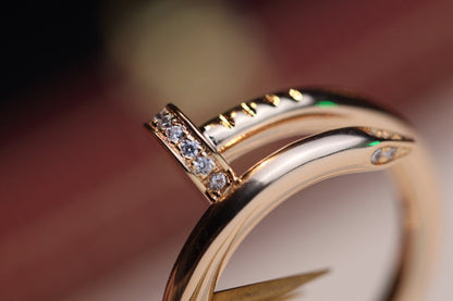 [LUXE]JUSTE ANILLO 2,65 MM ORO ROSA DIAMANTE