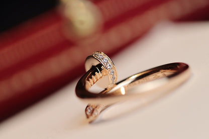 [LUXE]JUSTE ANILLO 2,65 MM ORO ROSA DIAMANTE