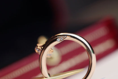 [LUXE]JUSTE ANILLO 2,65 MM ORO ROSA DIAMANTE