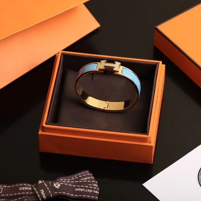 [LUXE]H PULSERA AZUL NUBE ORO DIAMANTE
