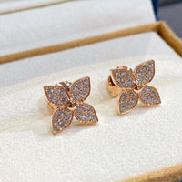 [LUXE]PENDIENTES DE DIAMANTES ESTRELLA