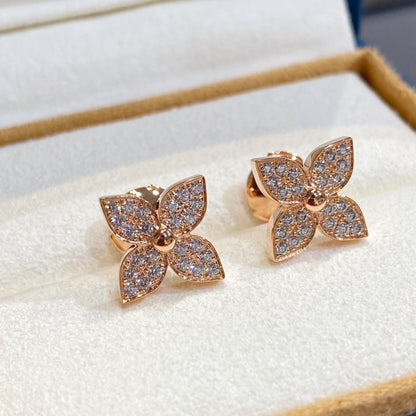[LUXE]PENDIENTES DE DIAMANTES ESTRELLA