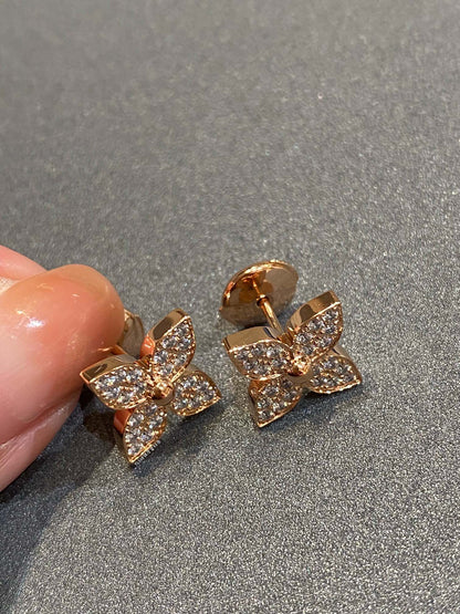 [LUXE]PENDIENTES DE DIAMANTES ESTRELLA