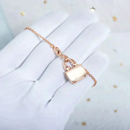 [LUXE]COLLAR AMULETTE PEDANTE ORO ROSA