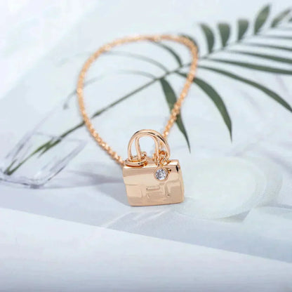 [LUXE]COLLAR AMULETTE PEDANTE ORO ROSA