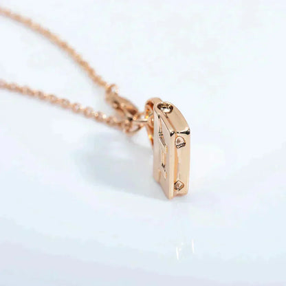 [LUXE]COLLAR AMULETTE PEDANTE ORO ROSA