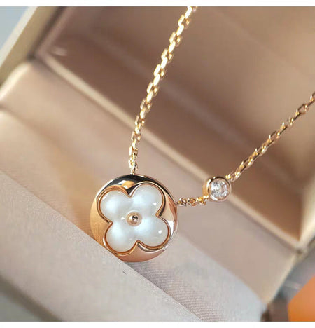 [LUXE] COLLAR SUN MOP DE ORO CON 1 DIAMANTE