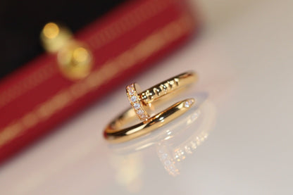 [LUXE]ANILLO JUSTE 2.65MM ORO DIAMANTE