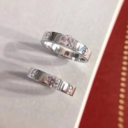 [LUXE] ANILLO DE AMOR 3,6 MM 1 DIAMANTE GRANDE