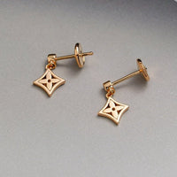 [LUXE]PENDIENTES ESTRELLA ORO