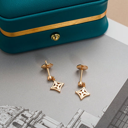 [LUXE]PENDIENTES ESTRELLA ORO