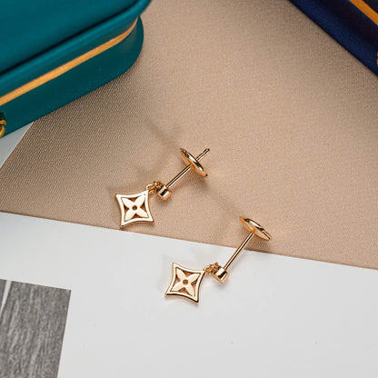 [LUXE]PENDIENTES ESTRELLA ORO