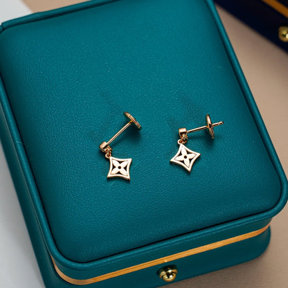 [LUXE]PENDIENTES ESTRELLA ORO