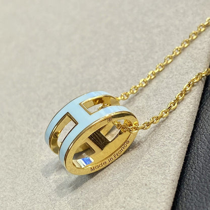 [LUXE] COLLAR POP H AZUL CLARO