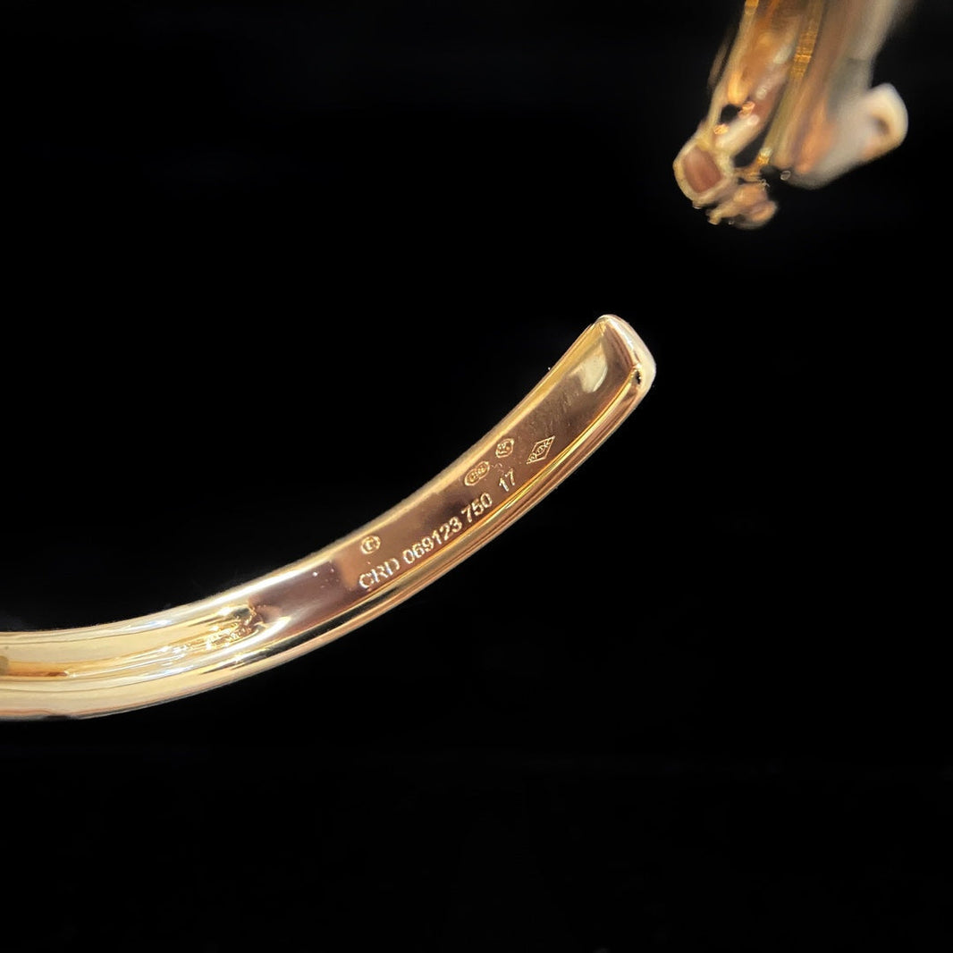 [LUXE]PULSERA ABIERTA DE ORO PANTHERE