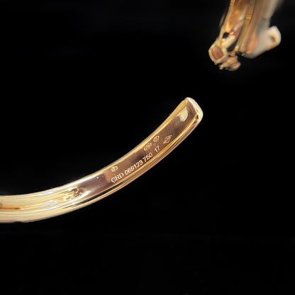 [LUXE]PULSERA ABIERTA DE ORO PANTHERE