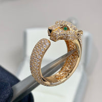 [LUXE]PANTHERE ANILLO DE ORO ROSA CON DIAMANTES