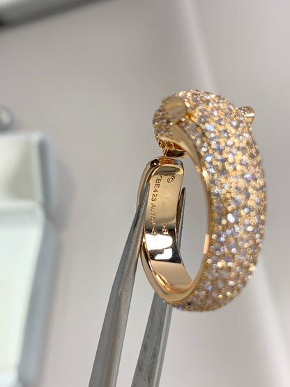 [LUXE]PANTHERE ANILLO DE ORO ROSA CON DIAMANTES