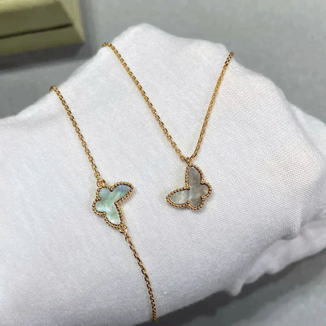 [LUXE]BUTTERFLY DARK MOP BUTTERFLY BRACELET