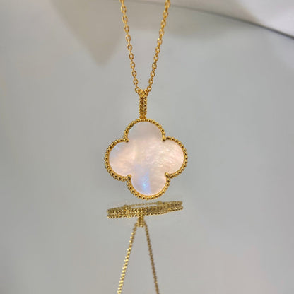 [LUXE] COLLAR CON COLGANTE GRANDE DE TRÉBOL DE 25 MM CON MOP