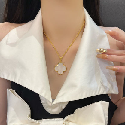 [LUXE] COLLAR CON COLGANTE GRANDE DE TRÉBOL DE 25 MM CON MOP