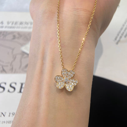 COLLAR DE DIAMANTES CON FLOR [LUXE]