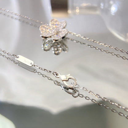COLLAR DE DIAMANTES CON FLOR [LUXE]