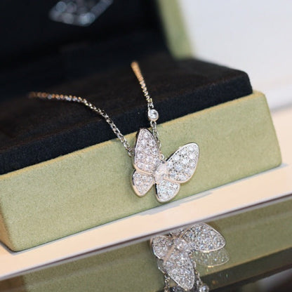 [LUJO]COLLAR DE MARIPOSA Y DIAMANTES