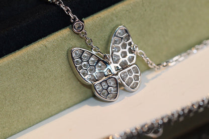 [LUJO]COLLAR DE MARIPOSA Y DIAMANTES