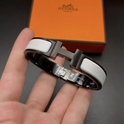 [LUXE]H PULSERA 12MM CERÁMICA BLANCA Y NEGRA