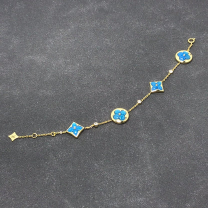 [LUXE]ESTRELLA Y SOL TURQUESA 4 MOTIVOS 3 DIAMANTES