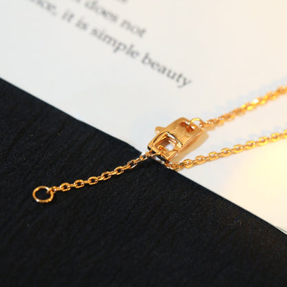 [LUXE]COLLAR DE ORO ROSA CON DIAMANTES, ESTRELLA Y SOL