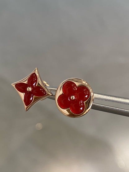 [LUXE] PENDIENTES DE CORNELIA EN ORO ROSA CON ESTRELLA Y SOL