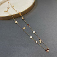 [LUXE] COLLAR DE ORO CON 15 MOTIVOS DE LA SUERTE PRIMAVERA