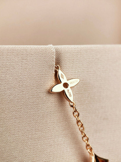 [LUXE]PULSERA DE ORO CON 7 MOTIVOS DE ESTRELLA Y SOL