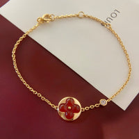 [LUXE]PULSERA PEDANTE SOL CARNELA