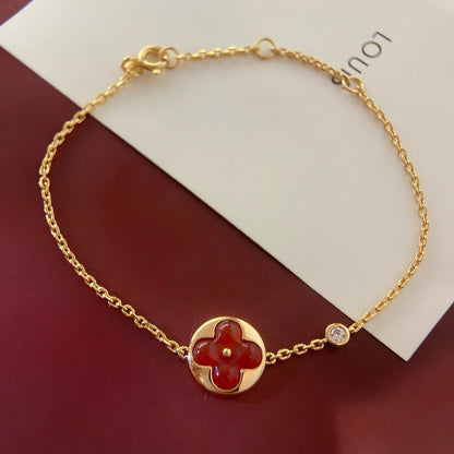 [LUXE]PULSERA PEDANTE SOL CARNELA
