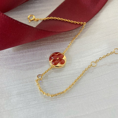 [LUXE]PULSERA PEDANTE SOL CARNELA