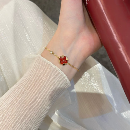 [LUXE]PULSERA PEDANTE SOL CARNELA