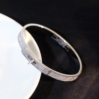 [LUXE]PULSERA KELLY CON PAVÉ DE DIAMANTES 