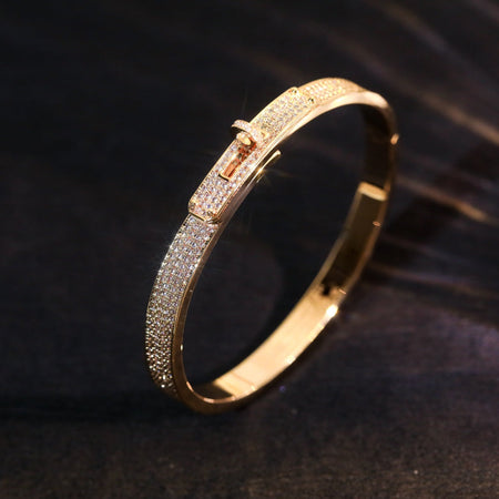 [LUXE]PULSERA KELLY CON PAVÉ DE DIAMANTES 