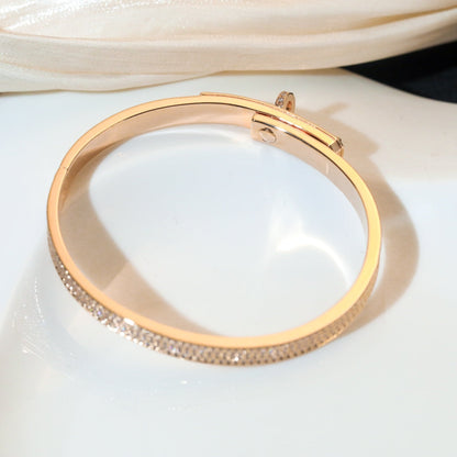 [LUXE]PULSERA KELLY CON PAVÉ DE DIAMANTES 