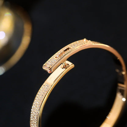 [LUXE]PULSERA KELLY CON PAVÉ DE DIAMANTES 