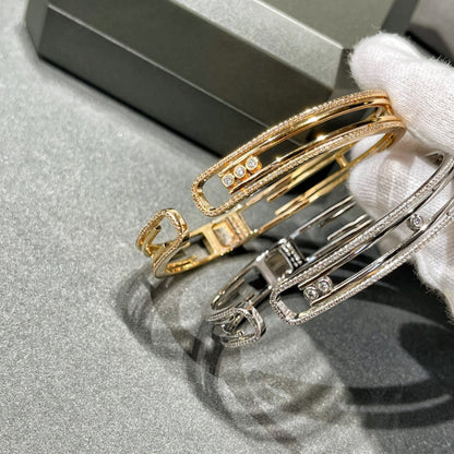 [LUXE] MOVE 10TH PAVED DIAMOND BRACELET
