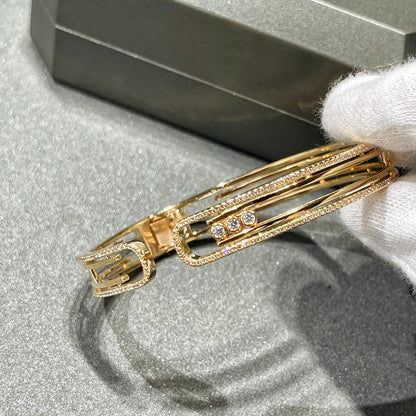 [LUXE] MOVE 10TH PAVED DIAMOND BRACELET