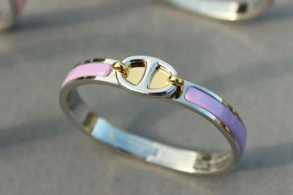 PULSERA DE PLATA CON CADENA CLIC [LUXE]